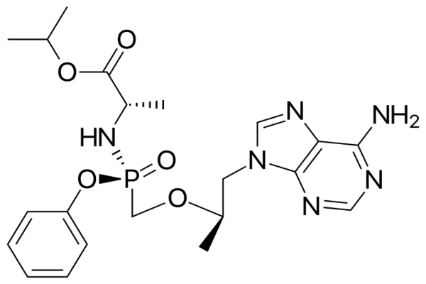 Công thức hoạt chất tenofovir alafenamide